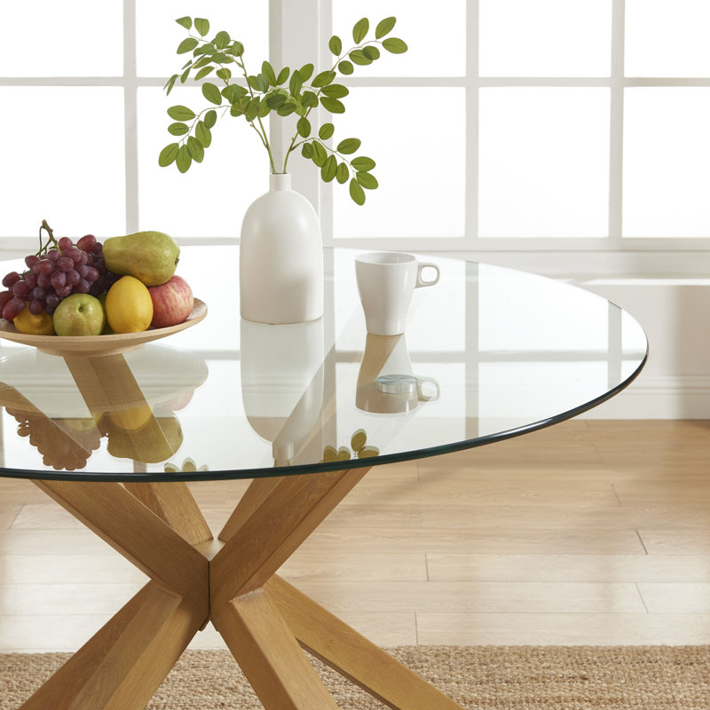 Oak effect dining table discount
